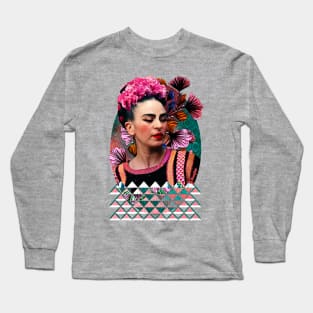 Flowery Frida Long Sleeve T-Shirt